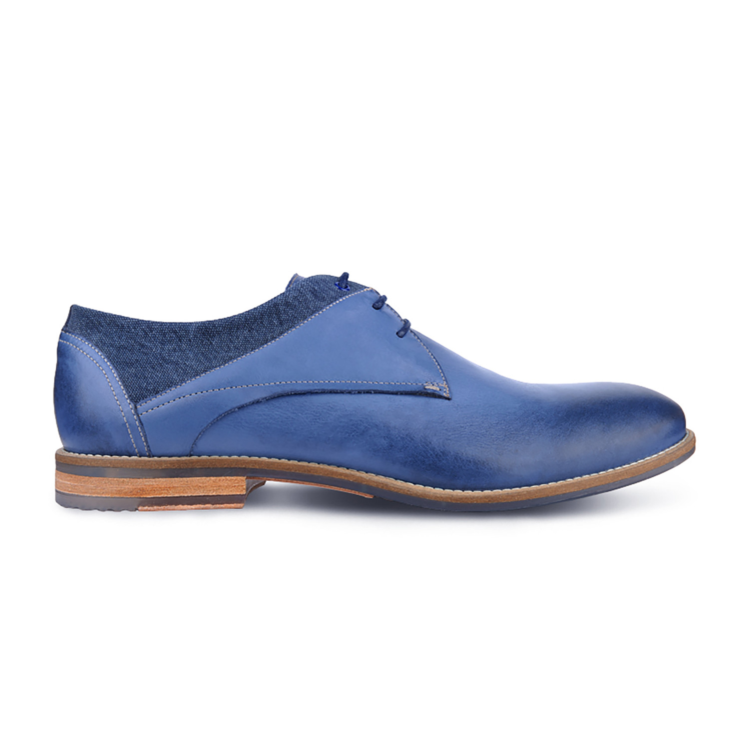 Look Derby // Blue + Navy Blue (Euro: 39) - Gino Rossi - Touch of Modern