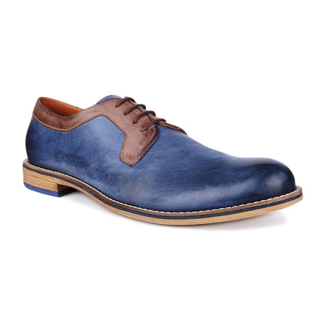 Aldo Derby // Navy Blue + Brown Trim (Euro: 39)