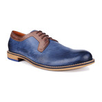 Aldo Derby // Navy Blue + Brown Trim (Euro: 41)