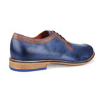 Aldo Derby // Navy Blue + Brown Trim (Euro: 41)