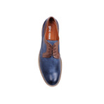 Aldo Derby // Navy Blue + Brown Trim (Euro: 41)