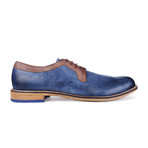 Aldo Derby // Navy Blue + Brown Trim (Euro: 41)