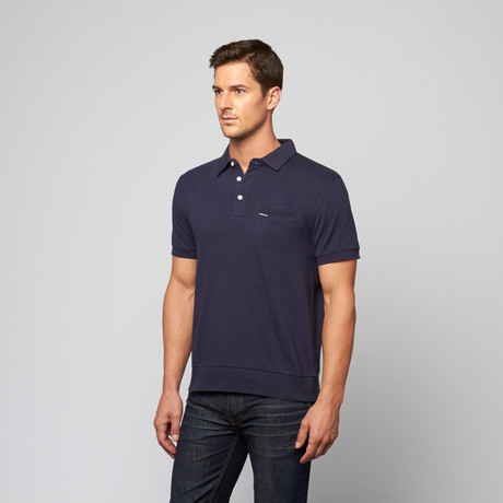 Signature Polo Shirt // Navy (S)