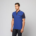 Colorblock Polo // Royal Blue (S)