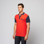 Colorblock Polo // Sunset (XL)
