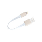AluCable Flat Mini // Lightning Connector (Gold)