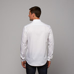 Button-Up Shirt // White Diamond (US: 15.5R)