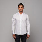 Button-Up Shirt // White Diamond (US: 16R)