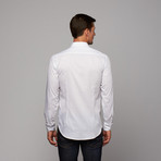 Button-Up Shirt // White Stripe (US: 15.75R)