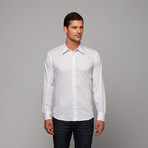 Button-Up Shirt // White Stripe (US: 17.5R)