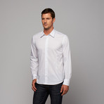 Button-Up Shirt // White Stripe (US: 16R)