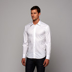 Button-Up Shirt // White Ghost Stripe (US: 17.5R)