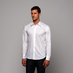 Button-Up Shirt // White Stripe (US: 17.5R)