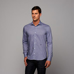 Button-Up Shirt // Deep Blue Check (US: 17.25R)