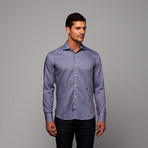 Button-Up Shirt // Deep Blue Check (US: 15.5R)