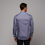 Button-Up Shirt // Deep Blue Check (US: 17R)