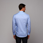 Button-Up Shirt // Blue Stripe (US: 15.75R)