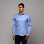 Button-Up Shirt // Blue Herringbone (US: 17R)