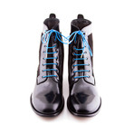 Boot Laces // Bondi Blue (Silver Tips)