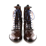 Boot Laces // Blueberry (Silver Tips)
