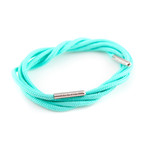 Dress Laces // Tamarama Teal (Silver Tips)