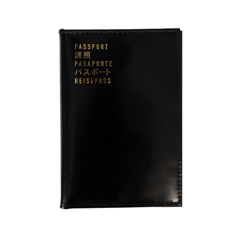 F1 Box Leather Passport (Black)