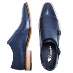 Goodwin Smith // Tunstead Double Monkstrap // Navy (UK: 8)