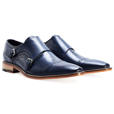 Goodwin Smith // Tunstead Double Monkstrap // Navy (UK: 8)