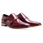 Tunstead Double Monk strap // Bordo (UK: 9)