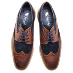 Goodwin Smith // Weir Two Tone Derby Brogue // Navy + Tan (UK: 12)