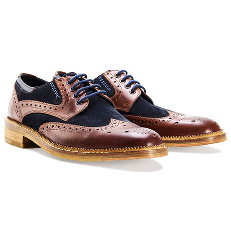 Goodwin Smith // Weir Two Derby Brogue // Navy Tan (UK: 12) Last Grab: Dress Shoes - Touch of