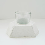 Aly Velji x MTHARU Concrete Votive Holders (White)