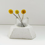 Aly Velji x MTHARU Concrete Votive Holders (White)