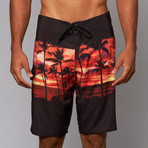 Bryce Boardshort // Flame Orange (L)