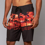 Bryce Boardshort // Flame Orange (L)