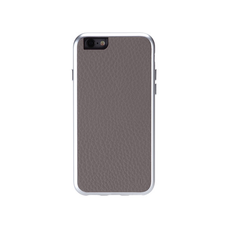 AluFrame Leather // iPhone 6/6S (Grey)
