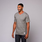 Side Panel Tee // Rust + Heathered Marl (M)