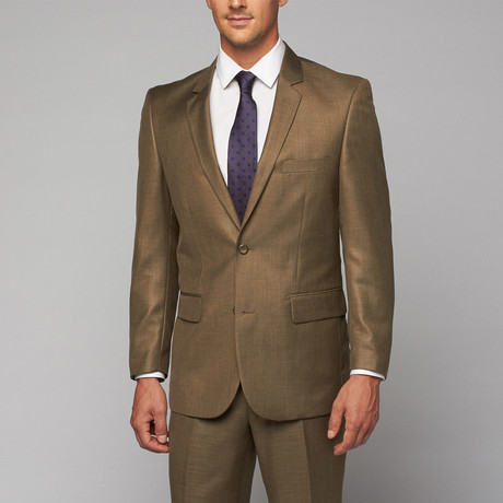 Flat Front Suit // Beige (US: 40R)