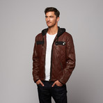 Double Cross Jacket // Oxblood (S)