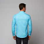 Bespoke // Brian Dress Shirt // Turquoise (L)