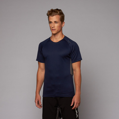 Element T-Shirt // Navy + Charcoal (XS)