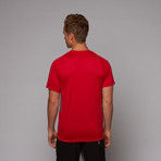 Element II T-Shirt // Red + Charcoal (2XL)