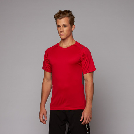 Element II T-Shirt // Red + Charcoal (XS)