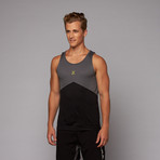 Elevate Tank // Charcoal + Black (L)