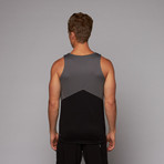 Elevate Tank // Charcoal + Black (L)