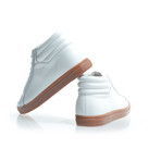 Mid-Top Leather Sneaker // White (US: 9)