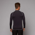 Low Tide Long Sleeve Rashguard // Coal (XL)