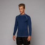 Low Tide Long Sleeve Rashguard // Denim (M)