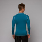 Low Tide Long Sleeve Rashguard // Teal (XL)