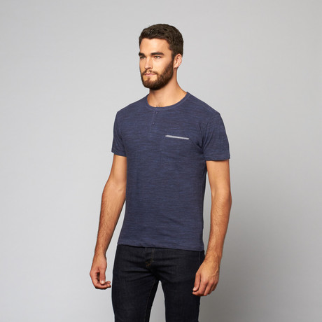 Artistry in Motion // Raino Henley Tee // Navy (L)